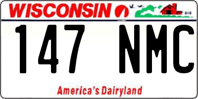 WI license plate 147NMC