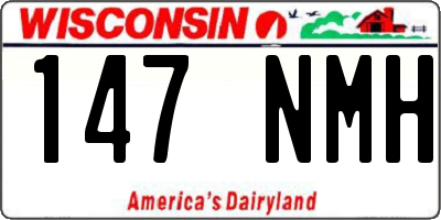 WI license plate 147NMH