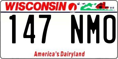 WI license plate 147NMO
