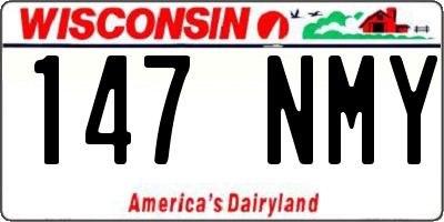 WI license plate 147NMY