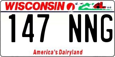 WI license plate 147NNG