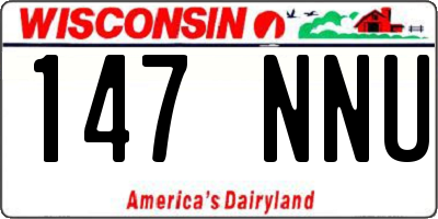 WI license plate 147NNU