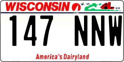 WI license plate 147NNW