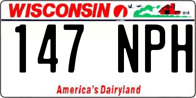 WI license plate 147NPH