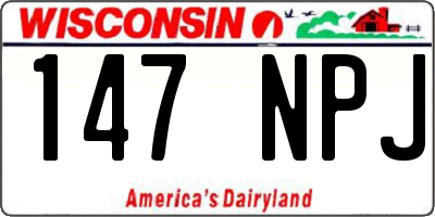 WI license plate 147NPJ