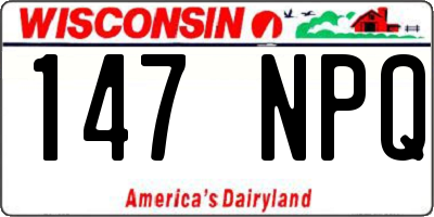 WI license plate 147NPQ