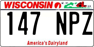 WI license plate 147NPZ