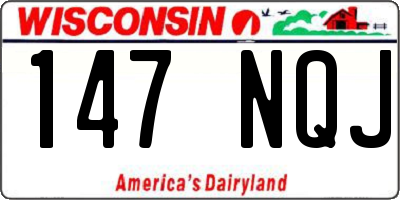 WI license plate 147NQJ