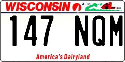 WI license plate 147NQM