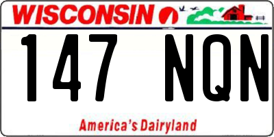 WI license plate 147NQN