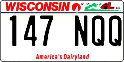 WI license plate 147NQQ