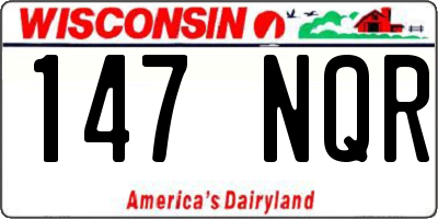 WI license plate 147NQR
