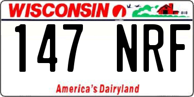 WI license plate 147NRF