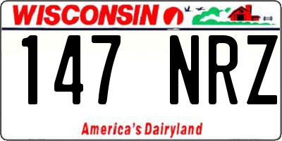 WI license plate 147NRZ