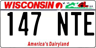 WI license plate 147NTE