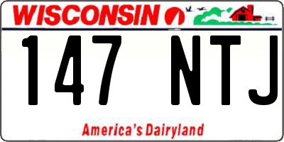 WI license plate 147NTJ
