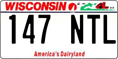 WI license plate 147NTL