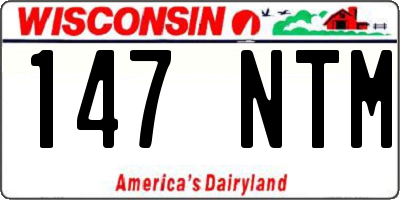 WI license plate 147NTM
