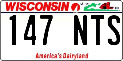 WI license plate 147NTS