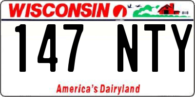 WI license plate 147NTY