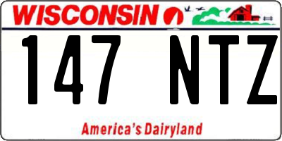 WI license plate 147NTZ