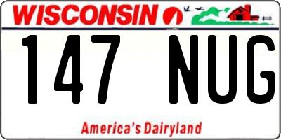 WI license plate 147NUG