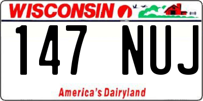 WI license plate 147NUJ