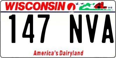 WI license plate 147NVA