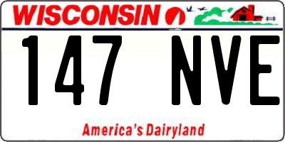 WI license plate 147NVE