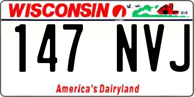 WI license plate 147NVJ