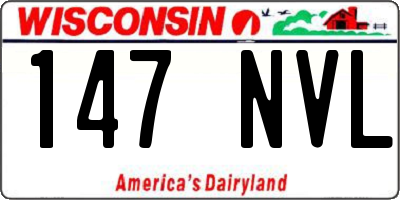 WI license plate 147NVL