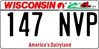 WI license plate 147NVP