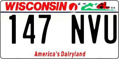 WI license plate 147NVU