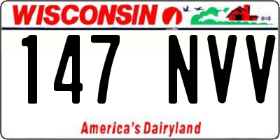 WI license plate 147NVV