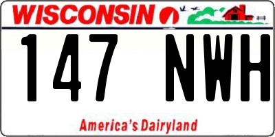 WI license plate 147NWH