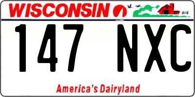 WI license plate 147NXC