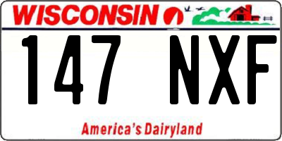 WI license plate 147NXF