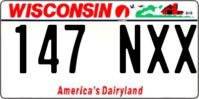 WI license plate 147NXX