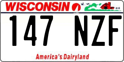 WI license plate 147NZF