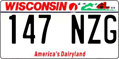 WI license plate 147NZG