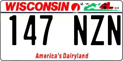 WI license plate 147NZN