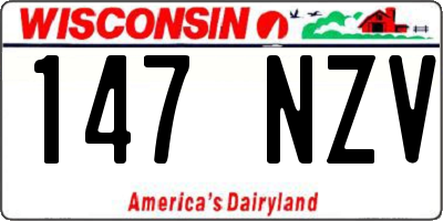 WI license plate 147NZV