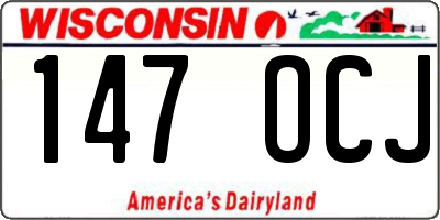 WI license plate 147OCJ