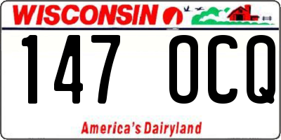 WI license plate 147OCQ