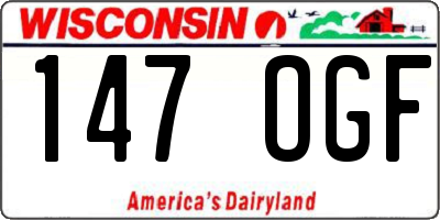 WI license plate 147OGF