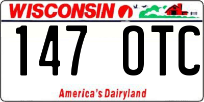 WI license plate 147OTC