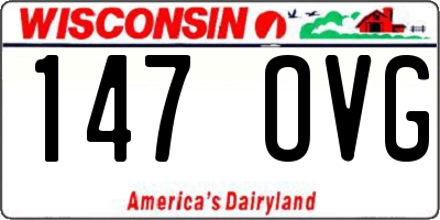 WI license plate 147OVG