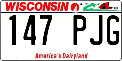 WI license plate 147PJG