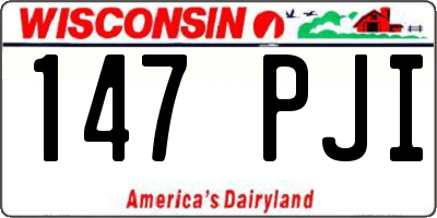 WI license plate 147PJI