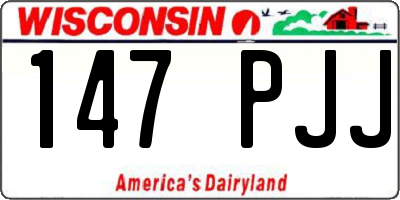 WI license plate 147PJJ